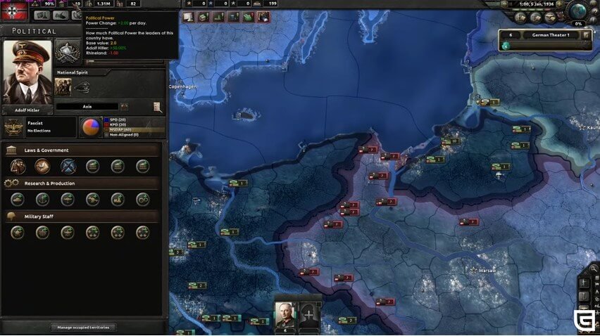 when does a hearts of iron game end